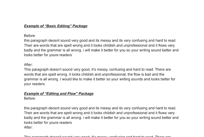 edit your short story